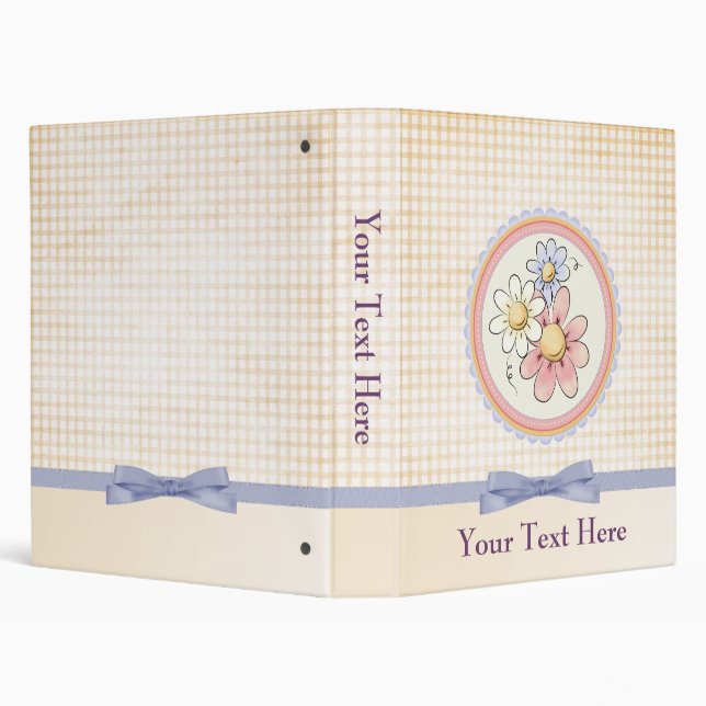 joli Classeur de fleurs en plaid (Arrière-plan)