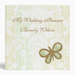 Joli classeur de mariage de papillon