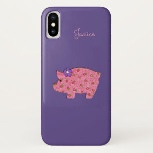Joli cochon rose iPhone X Coque