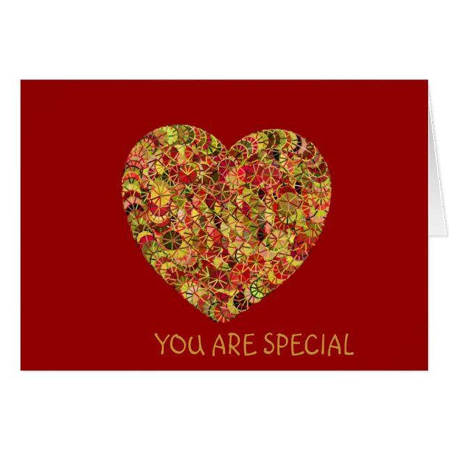 Joli coeur floral (Devant horizontal)