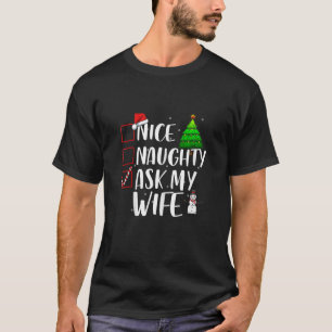 Joli Coquin Demande à Ma Femme Noël Haut Assorti T