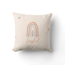 Joli coussin arc-en-ciel jeté / minimaliste modern