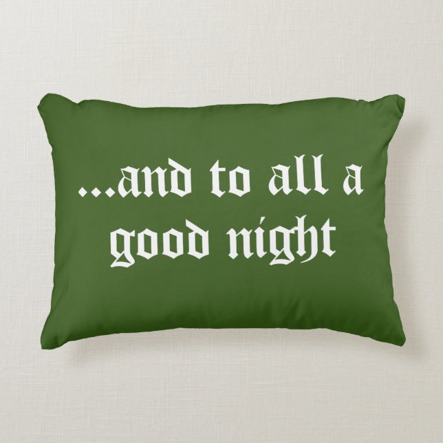 Joli coussin d'accent de Noël vert (Devant)