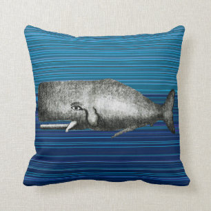 Joli Coussin de baleine Vintage