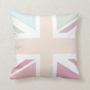 Joli coussin de drapeau des syndicats de pastels