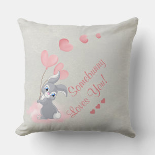 Joli Coussin de la Saint-Valentin avec Lapin de De