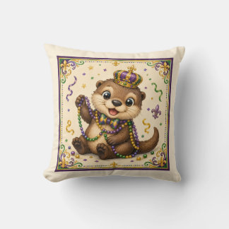 Joli Coussin de Loutre de la Nouvelle-Orléans