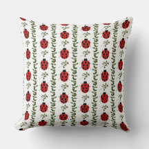 Joli Coussin de Nursery Tache Rouge et Verte 