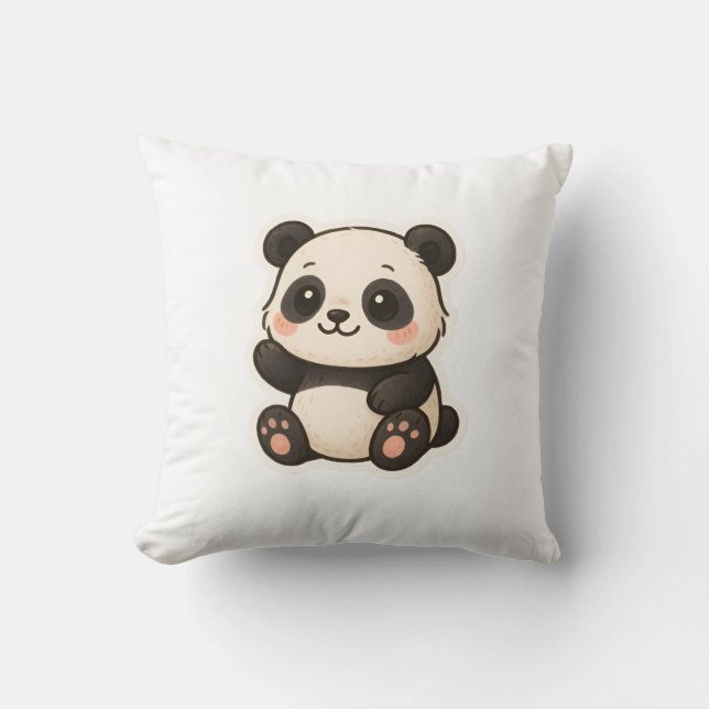 Joli coussin de panda kawaii  (Recto)