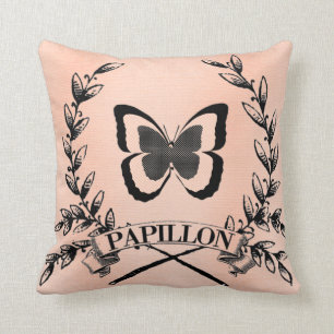 Joli coussin de Papillon de Français de Paris
