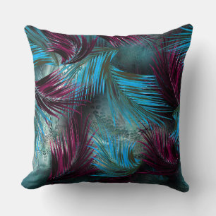 Joli Coussin Mutli-Color en plumes