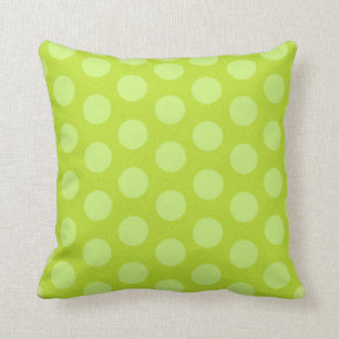 Joli Coussin Vert à Points