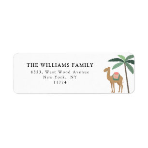 Joli Désert Thématique Camel Palmiers Correspondan