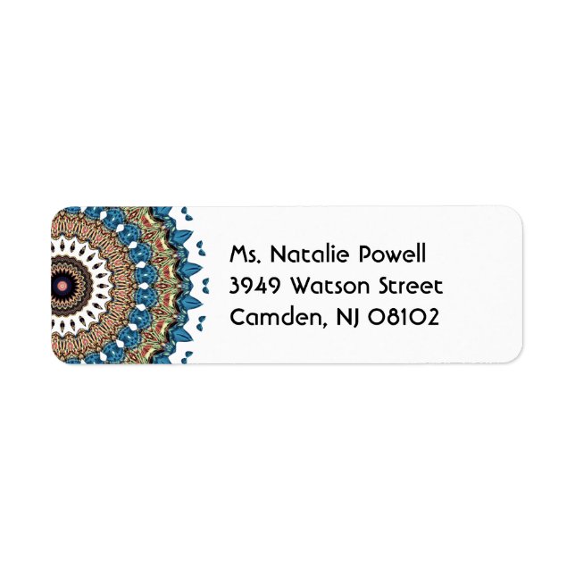 Joli design de Mandala coloré (Devant)