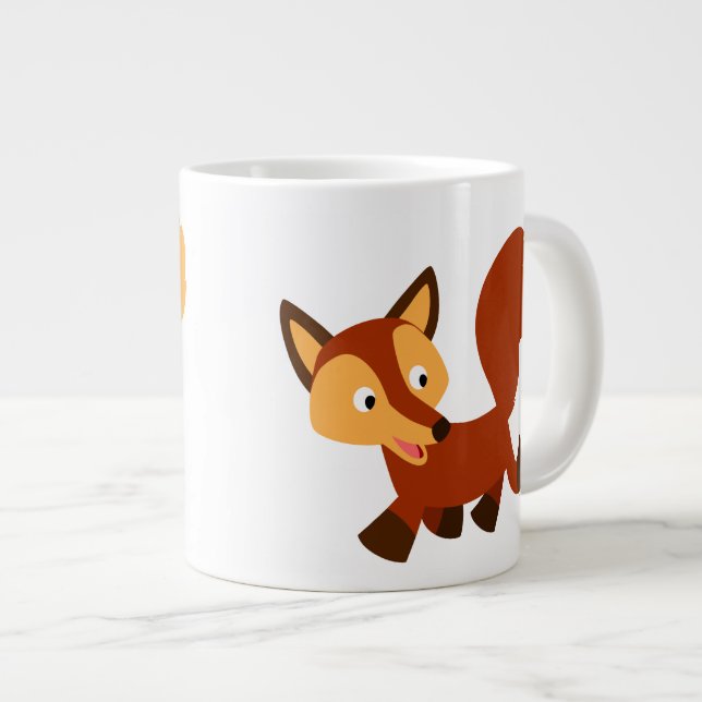 Joli dessin Fox Jumbo Mug (Devant droit)