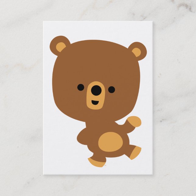 Joli dessin 'Good Vibe' Carte de visite d'ours (Devant)