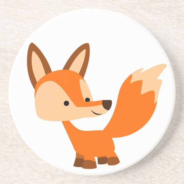 Joli Dessous de verre Cartoon Fox (Devant)