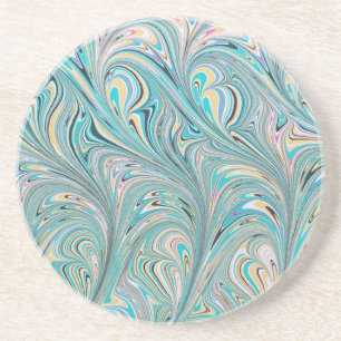 Joli Dessous de verre en grès marbré