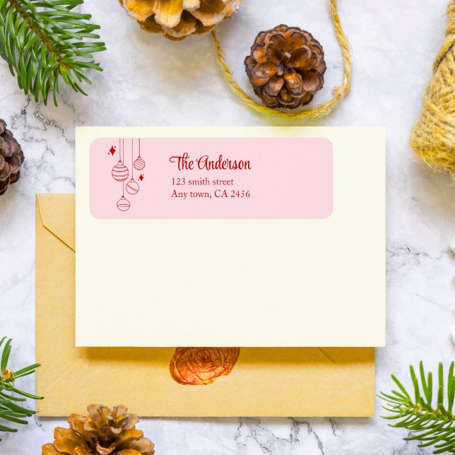 Joli doodle rose Noël personnalisé bidon (Créateur téléchargé)