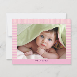 Joli En Rose Baby Girl Faire-part
