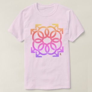 "Joli en ROSE" T-Shirt à l'aspect délavé