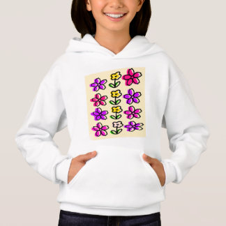 Joli enfant sweat - shirt à capuche fleurs design