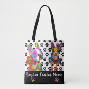Joli et coloré Boston Terrier Sac fourre-tout