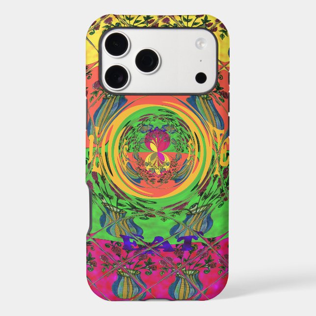 Joli et joli design de couleurs florales. (Verso)