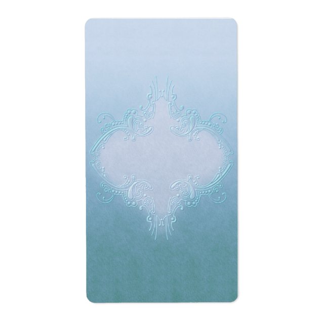 Joli Étiquette d'apothecaire bleu (Devant)