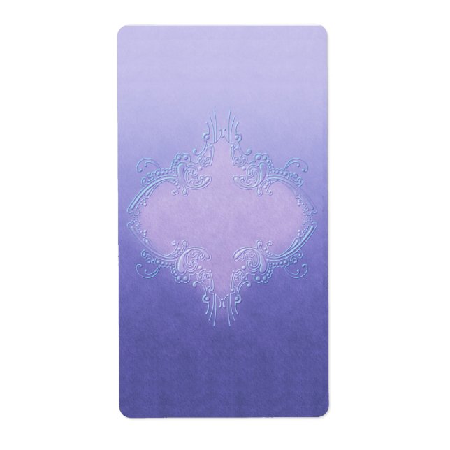 Joli Étiquette d'apothecaire violet (Devant)