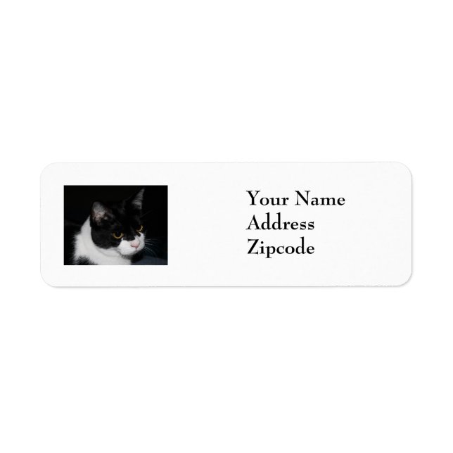 Joli Étiquette de adresse Kitty (Devant)