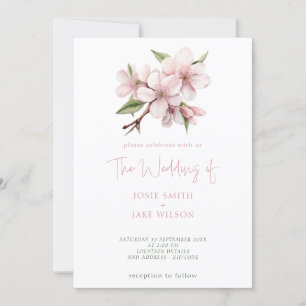 Joli faire-part de mariage d'en-tête de fleur de c