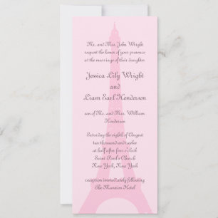 Joli Faire-part de mariage Paris