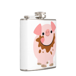 Joli flacon de hanche de porc au chocolat