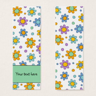 Joli fleurs colorées design Signet