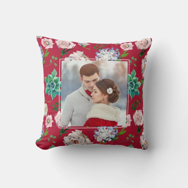 Joli floral avec Coussin photo de cadre (Recto)