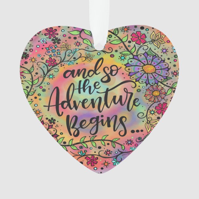 Joli floral "Et donc l'aventure commence" (devant)