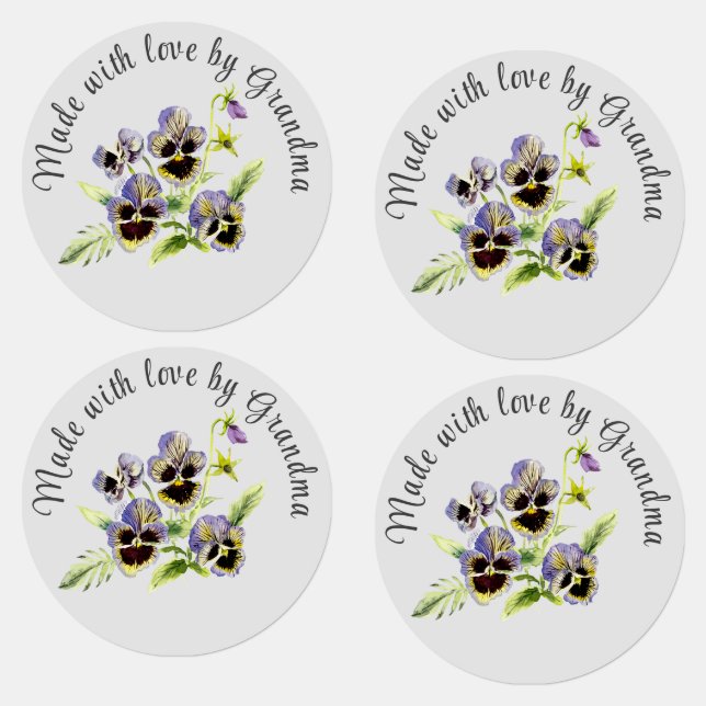 Joli Floral Fabriqué Par Des Étiquettes En Fer (Groupe)