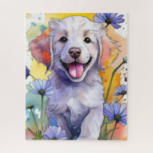 Joli Golden Retriever Puppy Puzzle