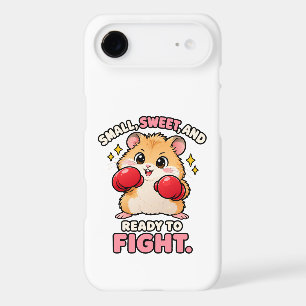 Joli hamster de boxe prêt à se battre