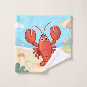 Joli homard à la plage