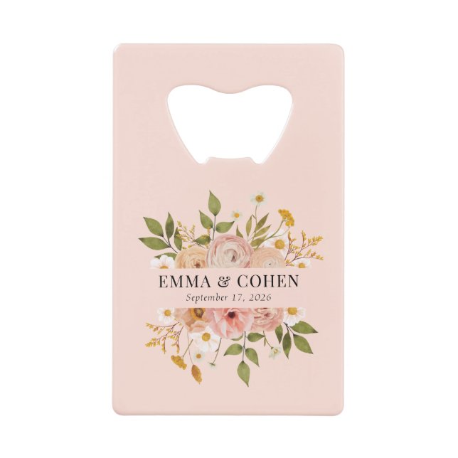 Joli jardin fleuri faveur de mariage (Devant)