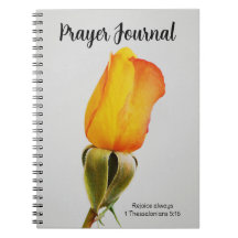 Joli Jaune Orange Rose Faith Journal de prière