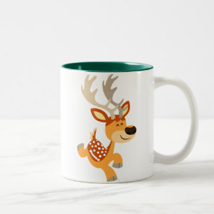 Joli jeu de dessin animé Fallow Deer Mug