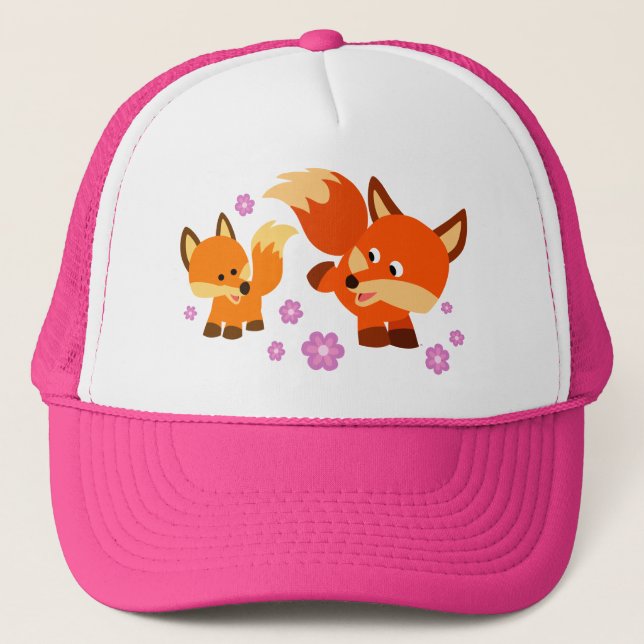 Joli jeu de dessin Casquette Foxes (Devant)