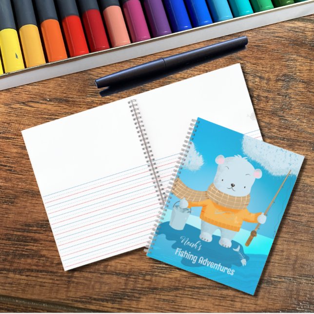 Joli journal de pêche de l'ours polaire (Créateur téléchargé)