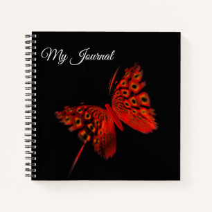 Joli Journal Papillon Rouge