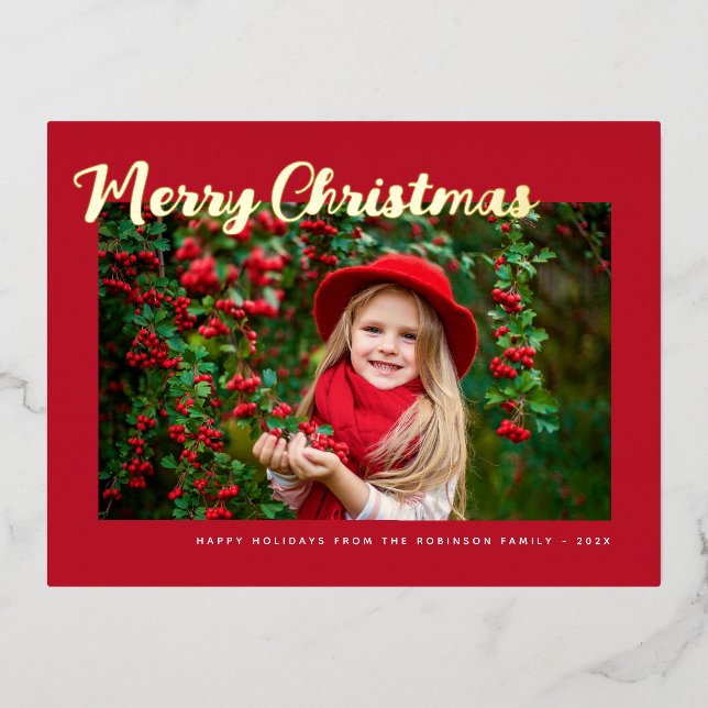 joli joyeux Noël carte de voeux (Recto)