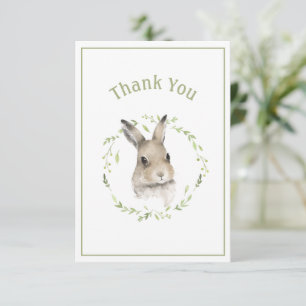 Joli lapin Carte de remerciements simple