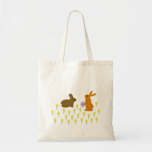 Joli lapin de Pâques et Sac fourre-tout de jonquil